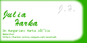 julia harka business card